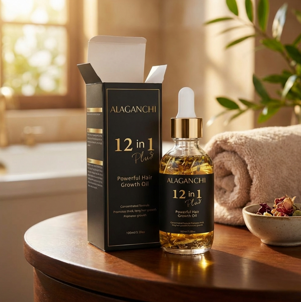 Alaganchi 12-in-1 Hair Growth Oil – Rosemary, Amla & Castor Oil | Strengthens, Nourishes | Reduces Hair Fall | Sulfate-Free