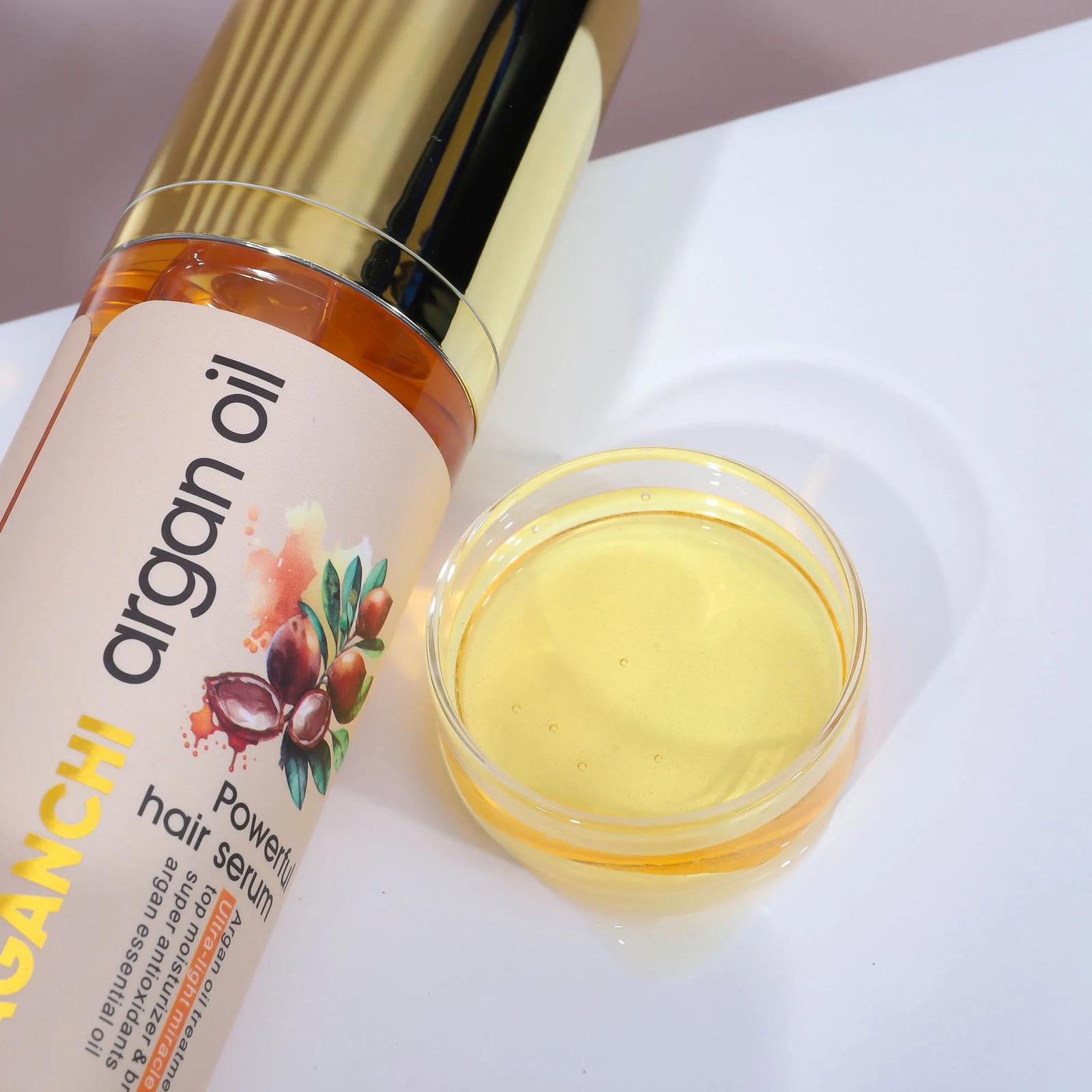 Alaganchi Argan Oil Treatment Hair Serum – Ultra-Light Moisturizer & Shine Booster | With Vitamin E & Carotenes