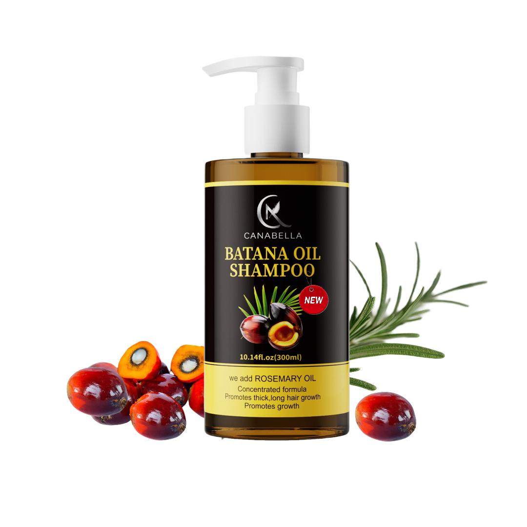 Canabella Batana Oil Shampoo with Rosemary Oil – Sulfate-Free Cleanse for Fuller, Stronger-Looking Hair