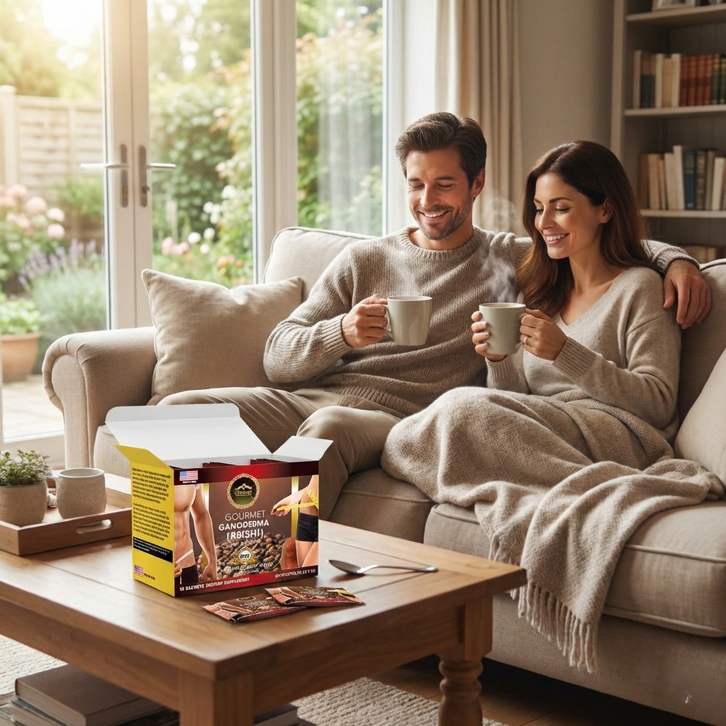 Eternal Spirit Beauty Ganoderma (Reishi) Asian Latte Coffee Singles – Instant Latte Mix, 15 Sachets (0.64 oz Each) | Smooth & Creamy