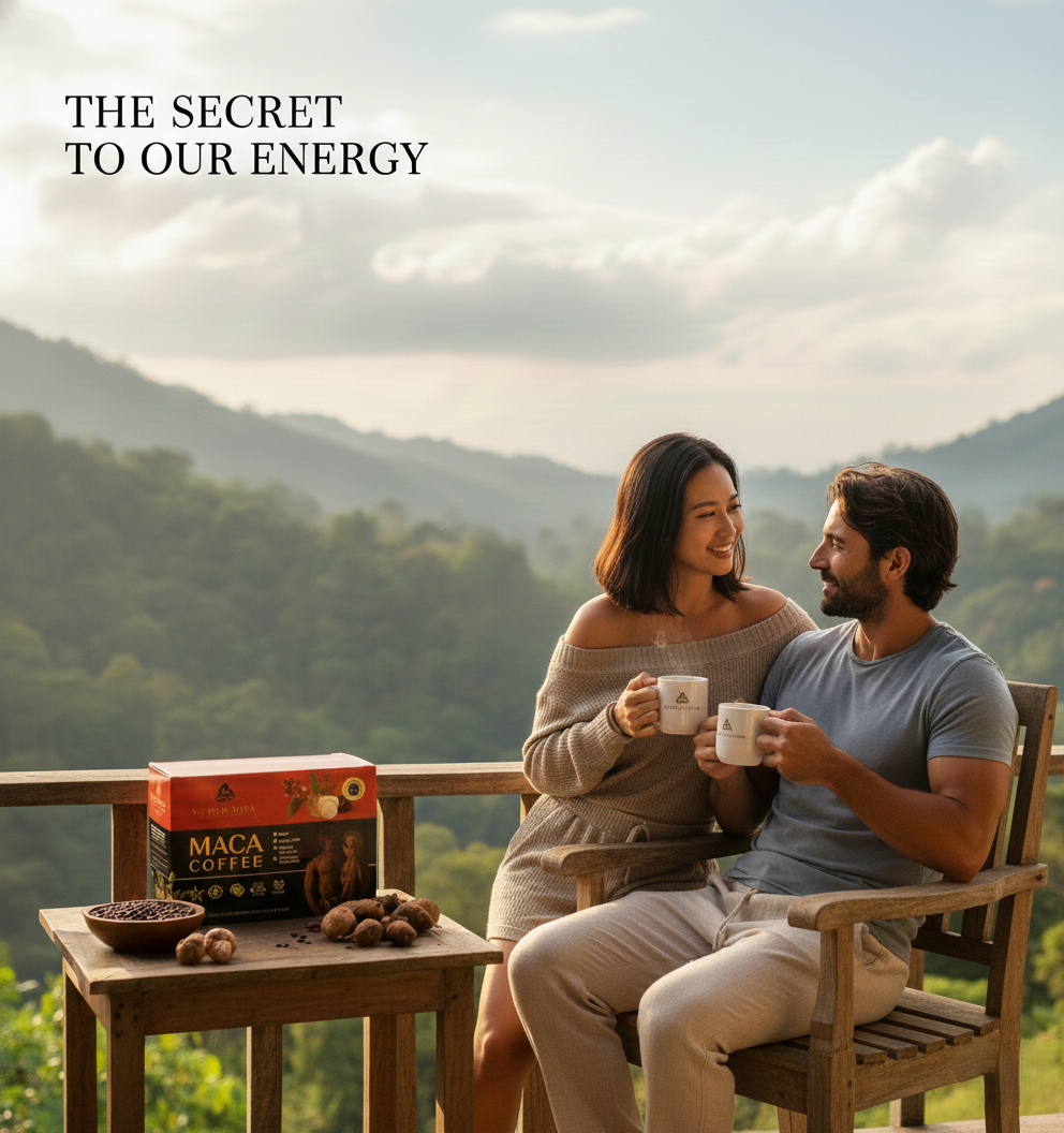 ☕🌿 Nutrimivida 12-in-1 Maca Mushroom Coffee (15 Sachets) – Premium Arabica + Adaptogenic Herbs + 7 Functional Mushrooms 🍄✨