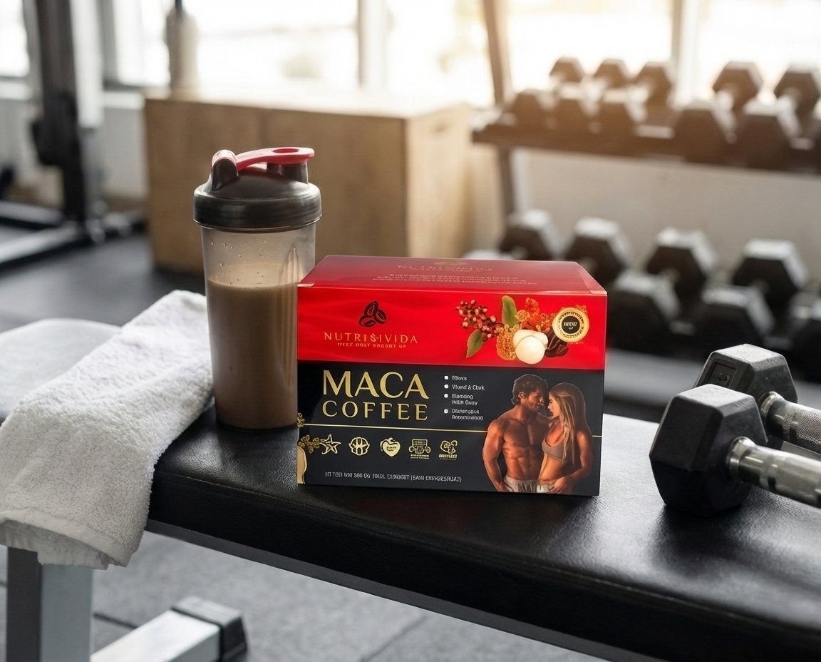 ☕🌿 Nutrimivida 12-in-1 Maca Mushroom Coffee (15 Sachets) – Premium Arabica + Adaptogenic Herbs + 7 Functional Mushrooms 🍄✨